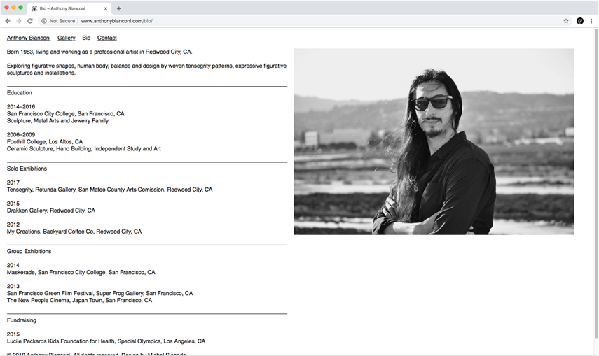 Anthony Bianconi Website