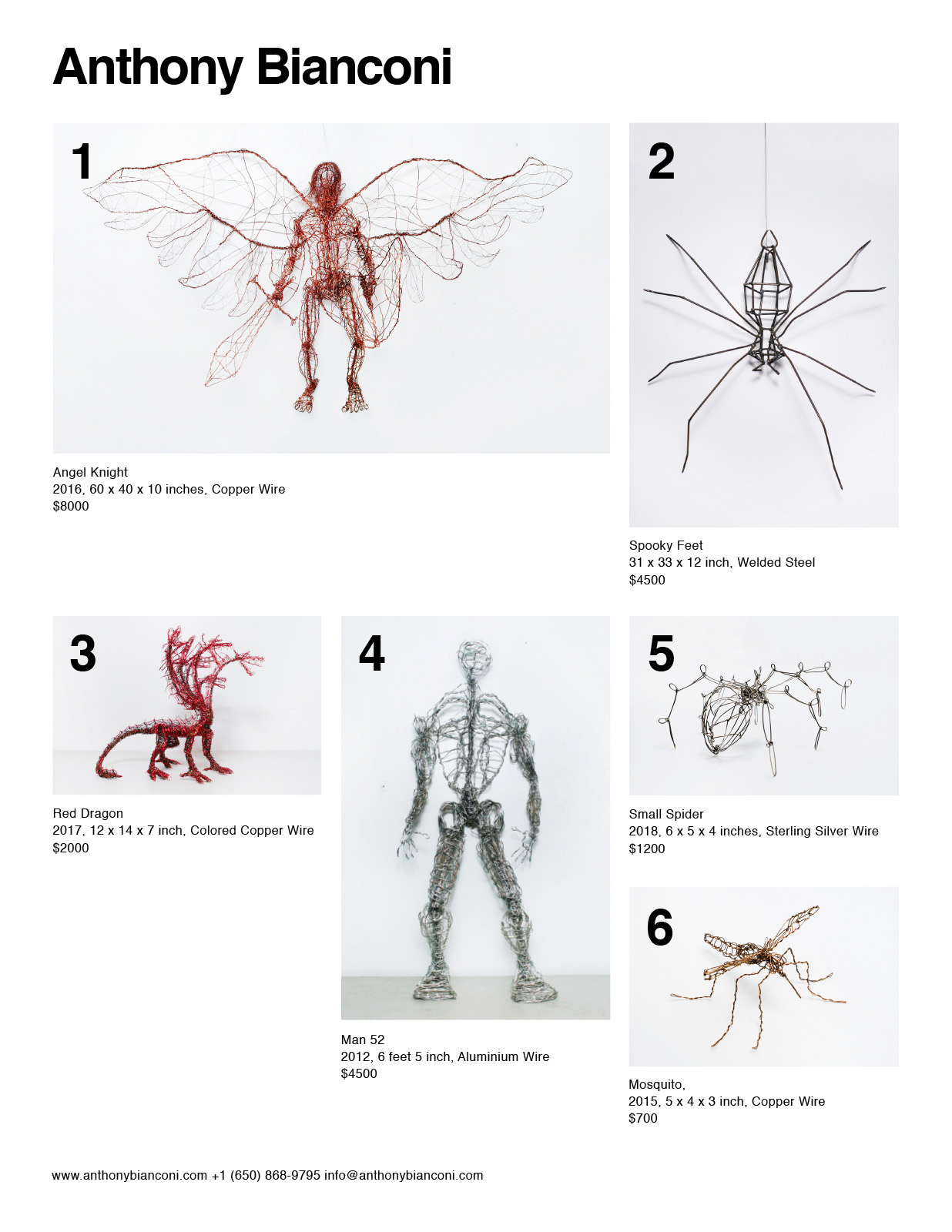 Anthony Bianconi Catalogue