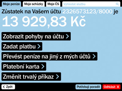 Ceska Sporitelna Ui Design