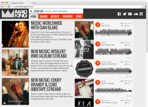 Radio King London Website