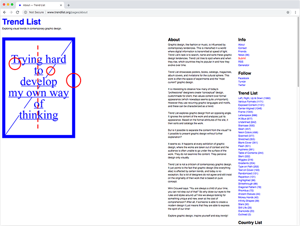 Trendlist Website