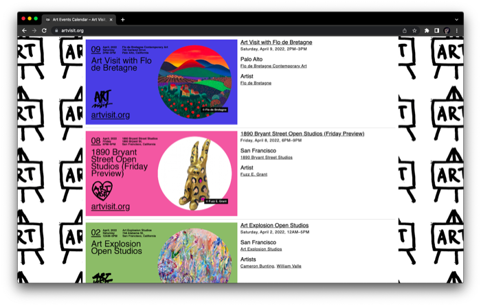 Artvisit Art Visit Website Design 10