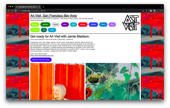 Artvisit Art Visit Website Design 6