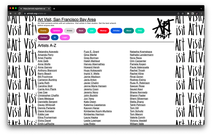 Artvisit Art Visit Website Design 7