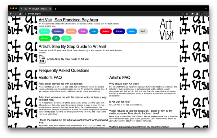 Artvisit Art Visit Website Design 8