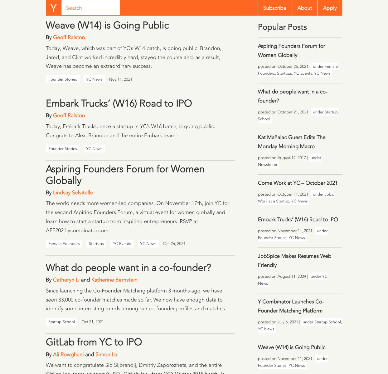 Ycombinator Blog 4